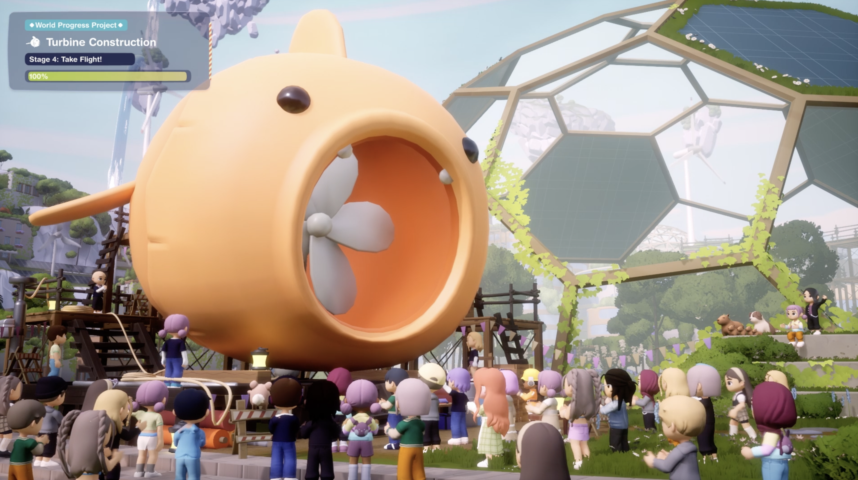 Loftia community world progress project screenshot